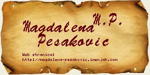 Magdalena Pešaković vizit kartica